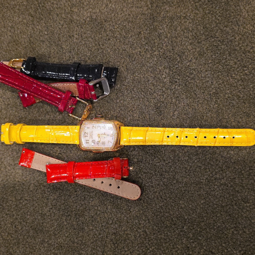 Diamond Invicta Baby Lupah II Wildflower Edition 100 M Water Resistant  Bands